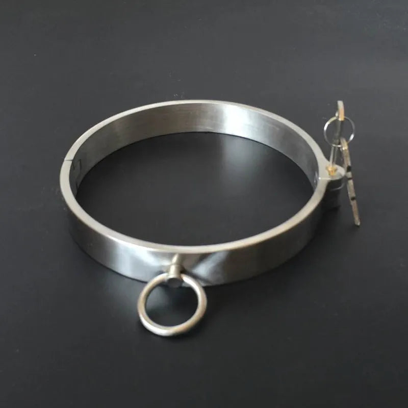 304 Stainless Steel Lockable Lock Neck Collar Slave Bdsm Bondage Restraint Erotic SM Adult Games Sex Toys for Couples Woman Men